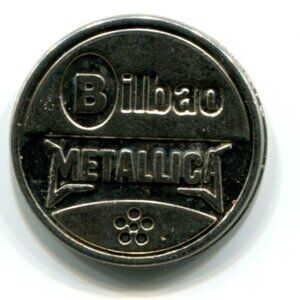 Metallica - Bilbao Spain Music Festival One Euro Drink Token (b290-3)